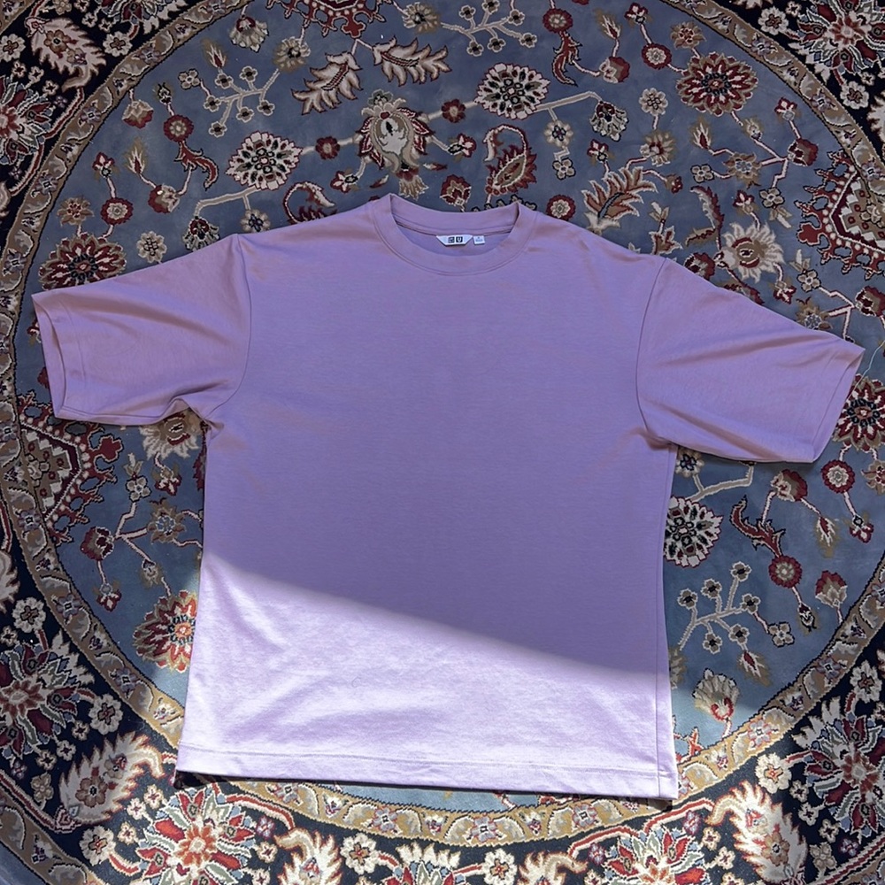 UniQLo oversized tea pretty color NWOT M Raspberry